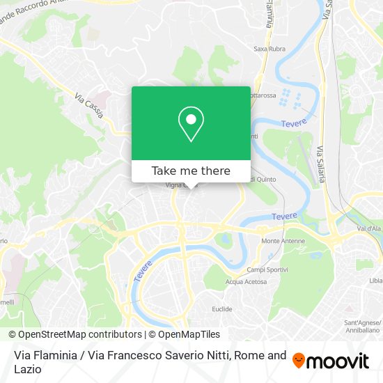 Via Flaminia / Via Francesco Saverio Nitti map