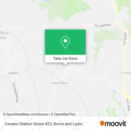 Cesano Station Street 423 map