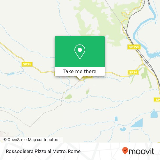 Rossodisera Pizza al Metro map