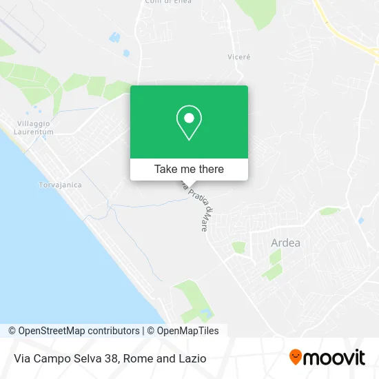 Campo Selva Street 38 map