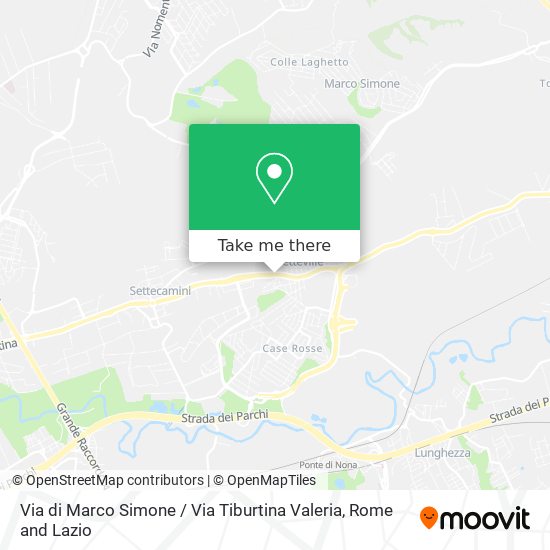 Via di Marco Simone / Via Tiburtina Valeria map
