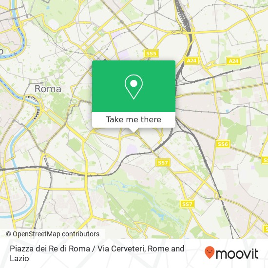 Piazza dei Re di Roma / Via Cerveteri map