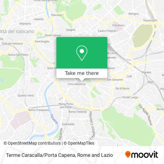 Terme Caracalla/Porta Capena map