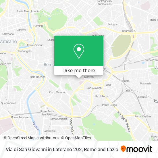 Via di San Giovanni in Laterano 202 map