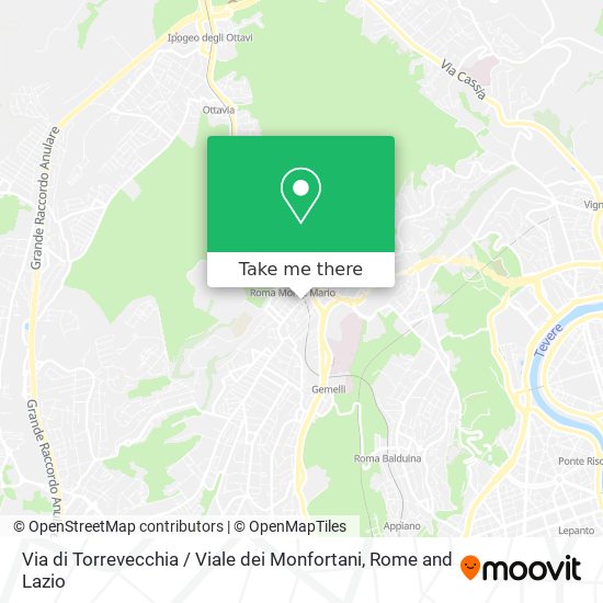 Via di Torrevecchia / Viale dei Monfortani map