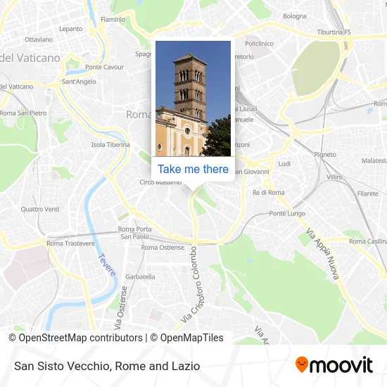 San Sisto Vecchio map