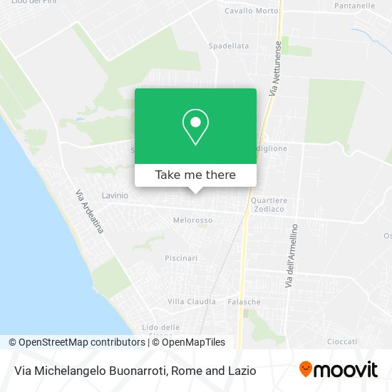 Via Michelangelo Buonarroti map