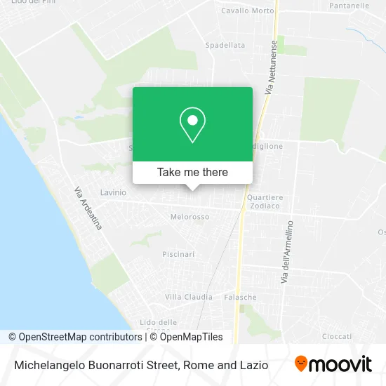 Michelangelo Buonarroti Street map