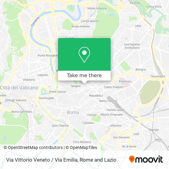Via Vittorio Veneto / Via Emilia map