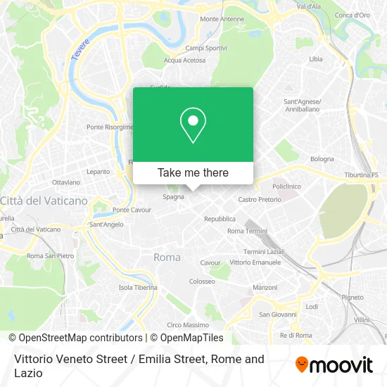 Vittorio Veneto Street / Emilia Street map