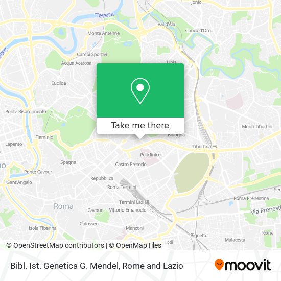 Bibl. Ist. Genetica G. Mendel map
