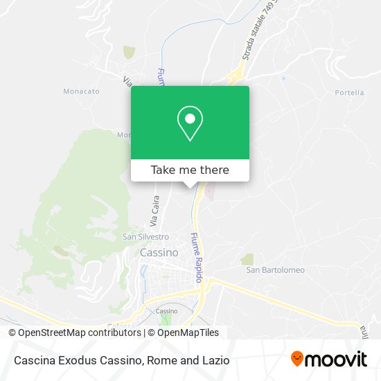 Cascina Exodus Cassino map