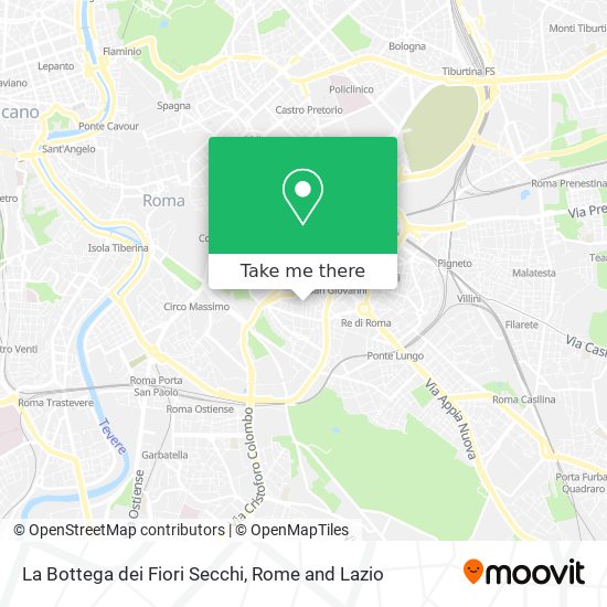 La Bottega dei Fiori Secchi map