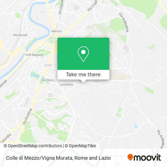 Colle di Mezzo/Vigna Murata map
