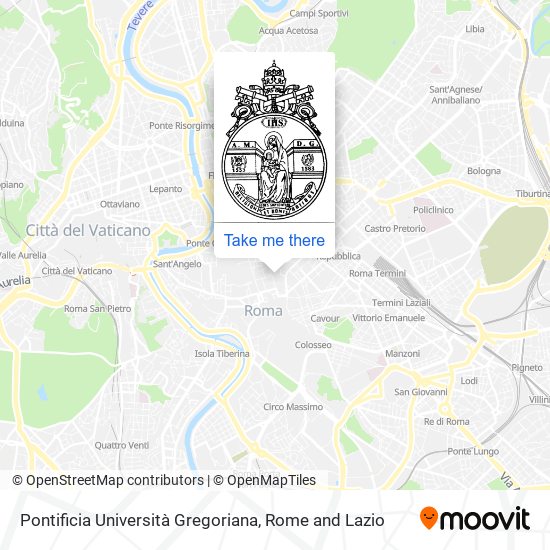 Pontificia Università Gregoriana map