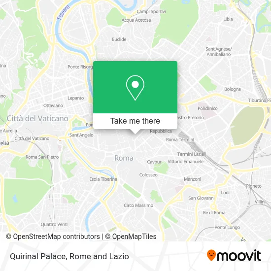 Quirinal Palace map