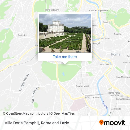 Villa Doria Pamphilj map