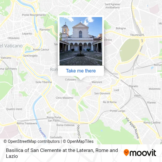 Basilica of San Clemente at the Lateran map