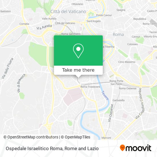 Ospedale Israelitico Roma map