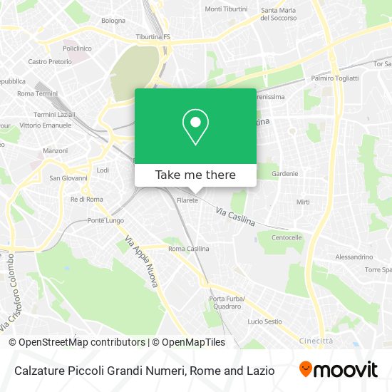 Calzature Piccoli Grandi Numeri map