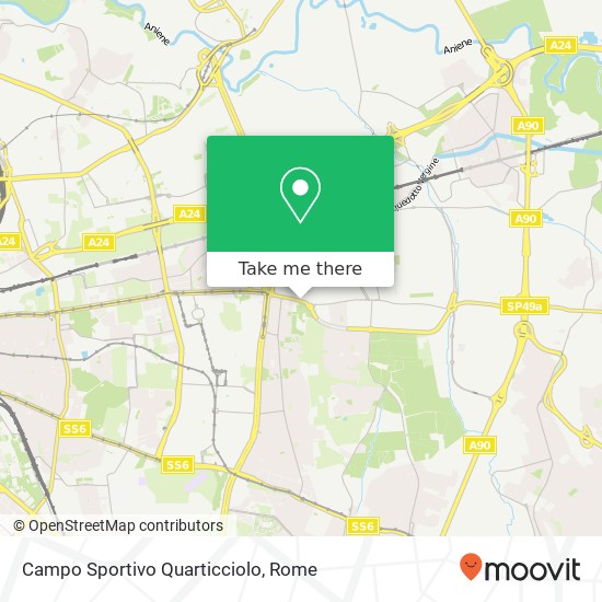 Campo Sportivo Quarticciolo map