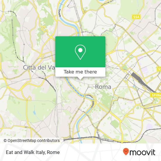 Eat and Walk Italy map