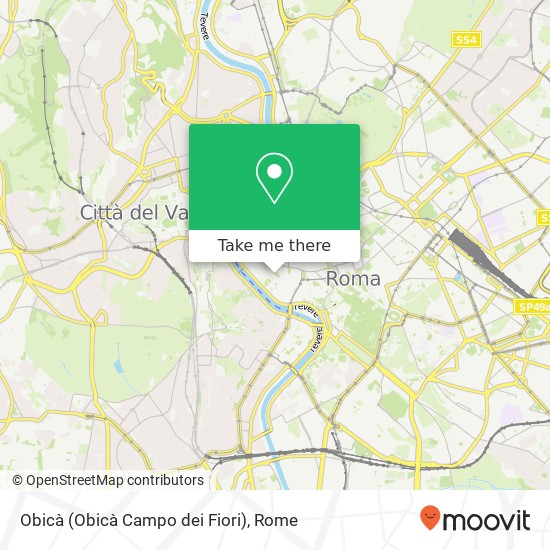 Obicà (Obicà Campo dei Fiori) map