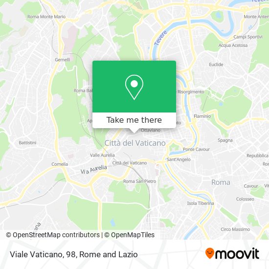 Viale Vaticano, 98 map