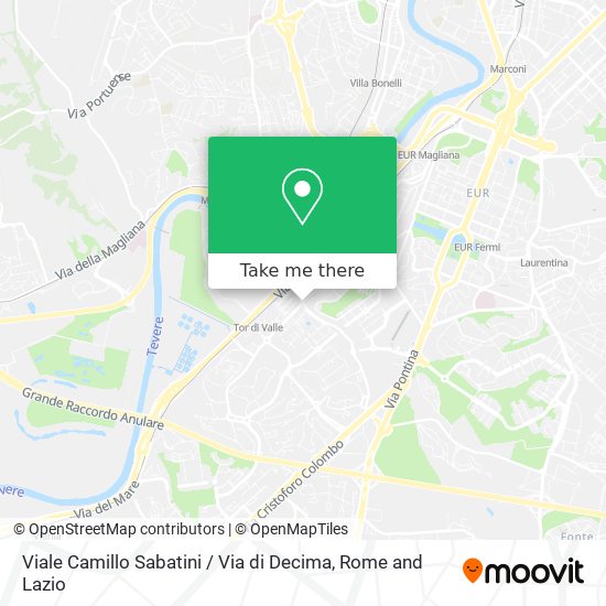 Viale Camillo Sabatini / Via di Decima map