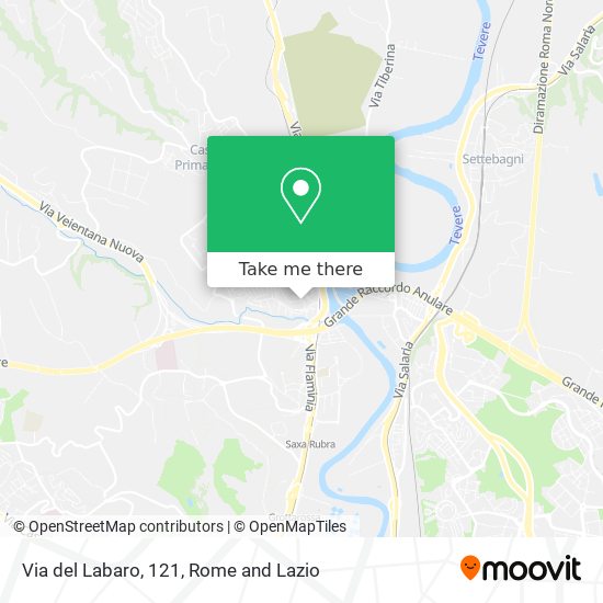 Via del Labaro, 121 map