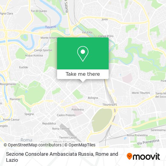 Sezione Consolare Ambasciata Russia map