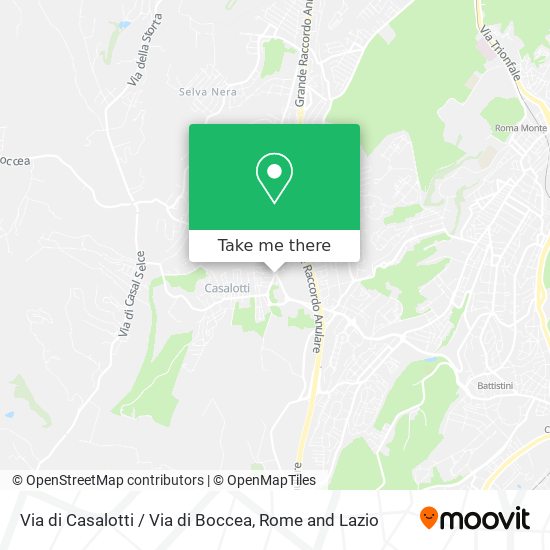 Via di Casalotti / Via di Boccea map