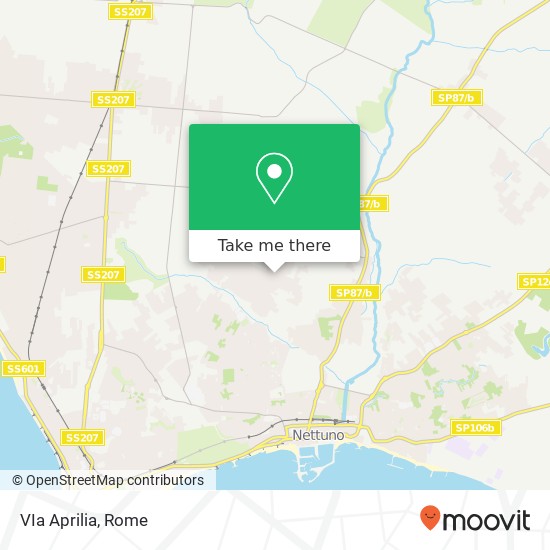 VIa Aprilia map