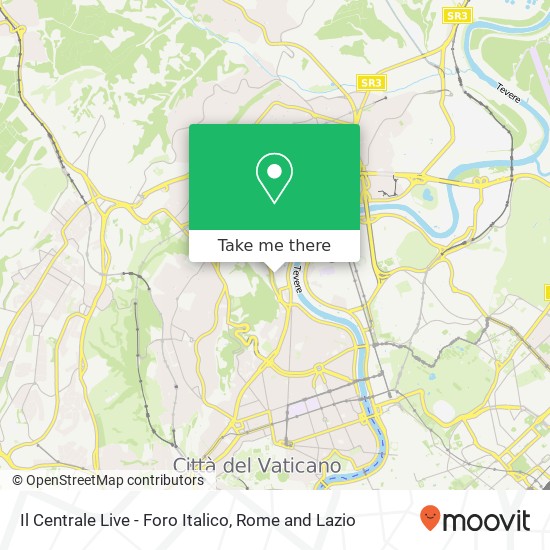 Il Centrale Live - Foro Italico map