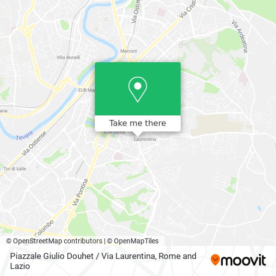 Piazzale Giulio Douhet / Via Laurentina map