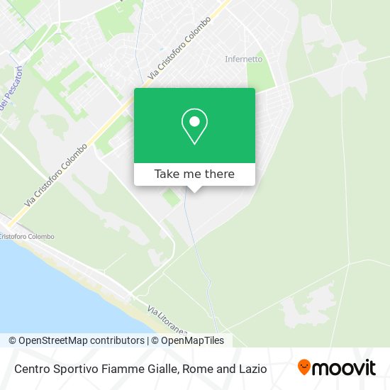 Centro Sportivo Fiamme Gialle map