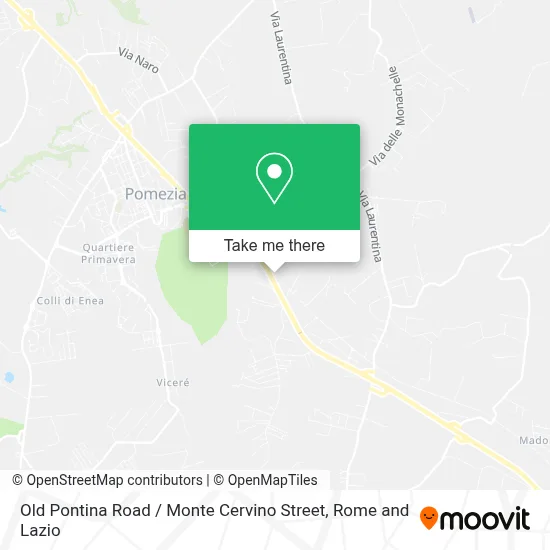 Old Pontina Road / Monte Cervino Street map