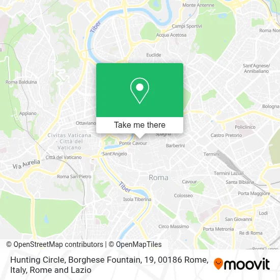 Hunting Circle, Borghese Fountain, 19, 00186 Rome, Italy map