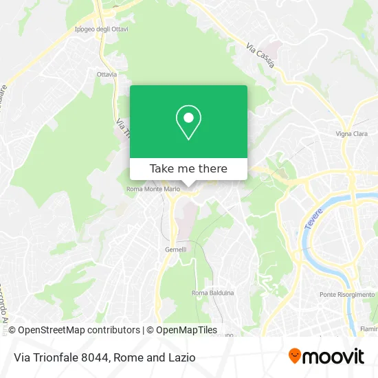 Trionfale Street 8044 map