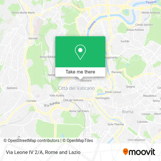 Via Leone IV 2/A map