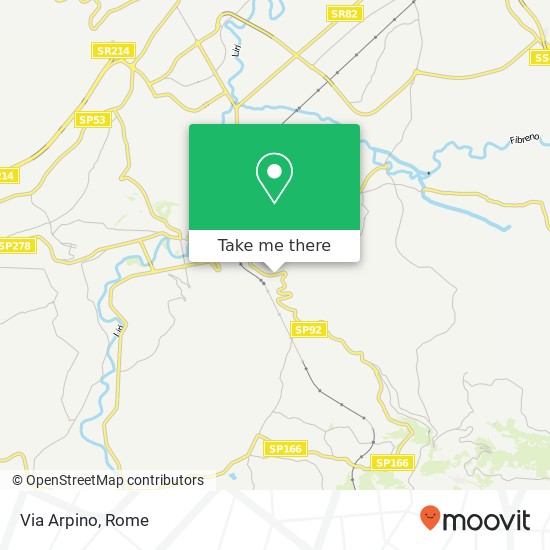 Via Arpino map