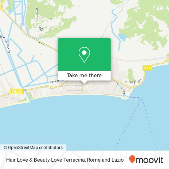 Hair Love & Beauty Love Terracina map