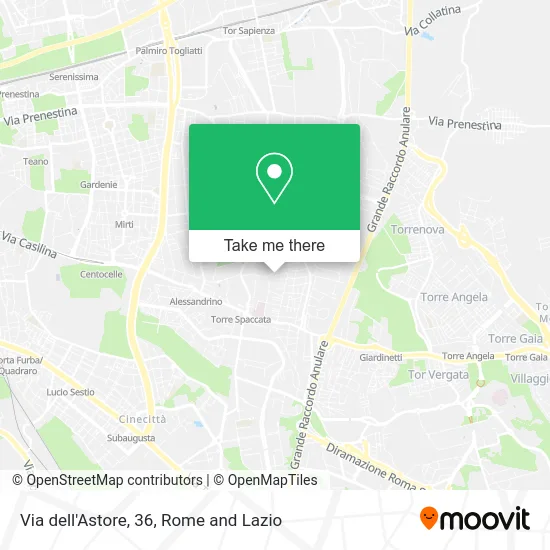 Astore Street, 36 map