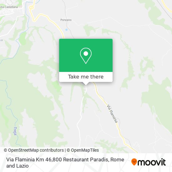 Via Flaminia Km 46,800 Restaurant Paradis map