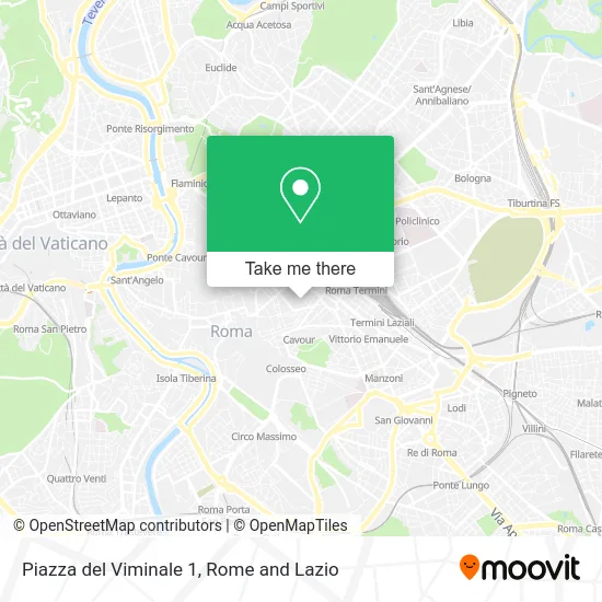 Viminale Square 1 map