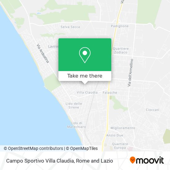 Campo Sportivo Villa Claudia map