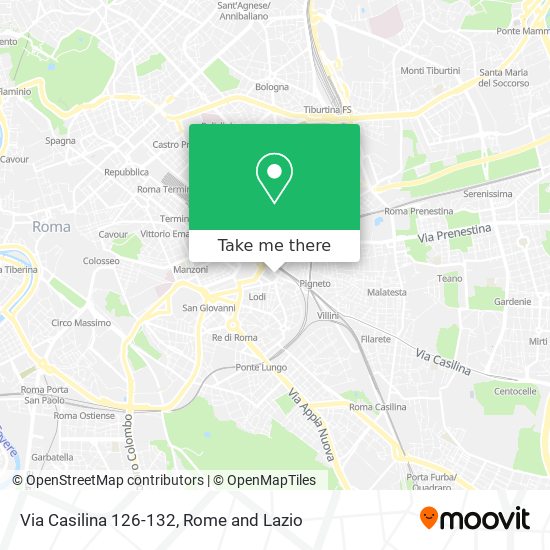 Via Casilina 126-132 map