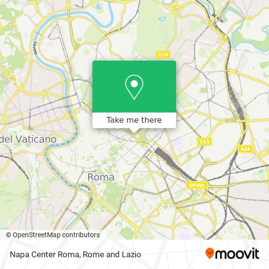 Napa Center Roma map