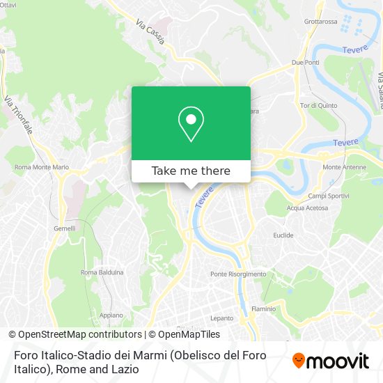 Foro Italico-Stadio dei Marmi (Obelisco del Foro Italico) map