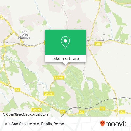 Via San Salvatore di Fitalia map